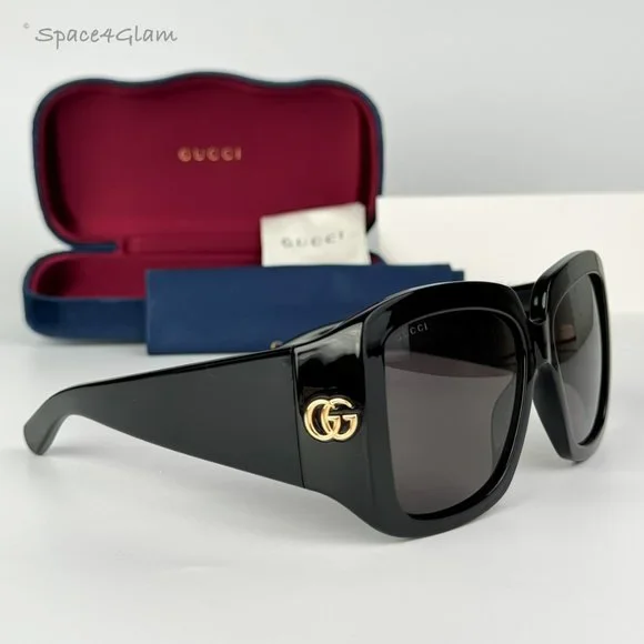 Gucci | Accessories | New Gucci Gg42s 001 Black Grey Women 